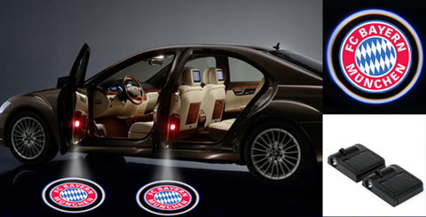 2 WIRELESS CAR DOOR LED BAYERNS SHADOW LIGHT