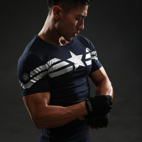 Captain America T Shirt 3D