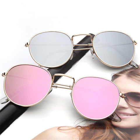 Retro round sunglasses women men